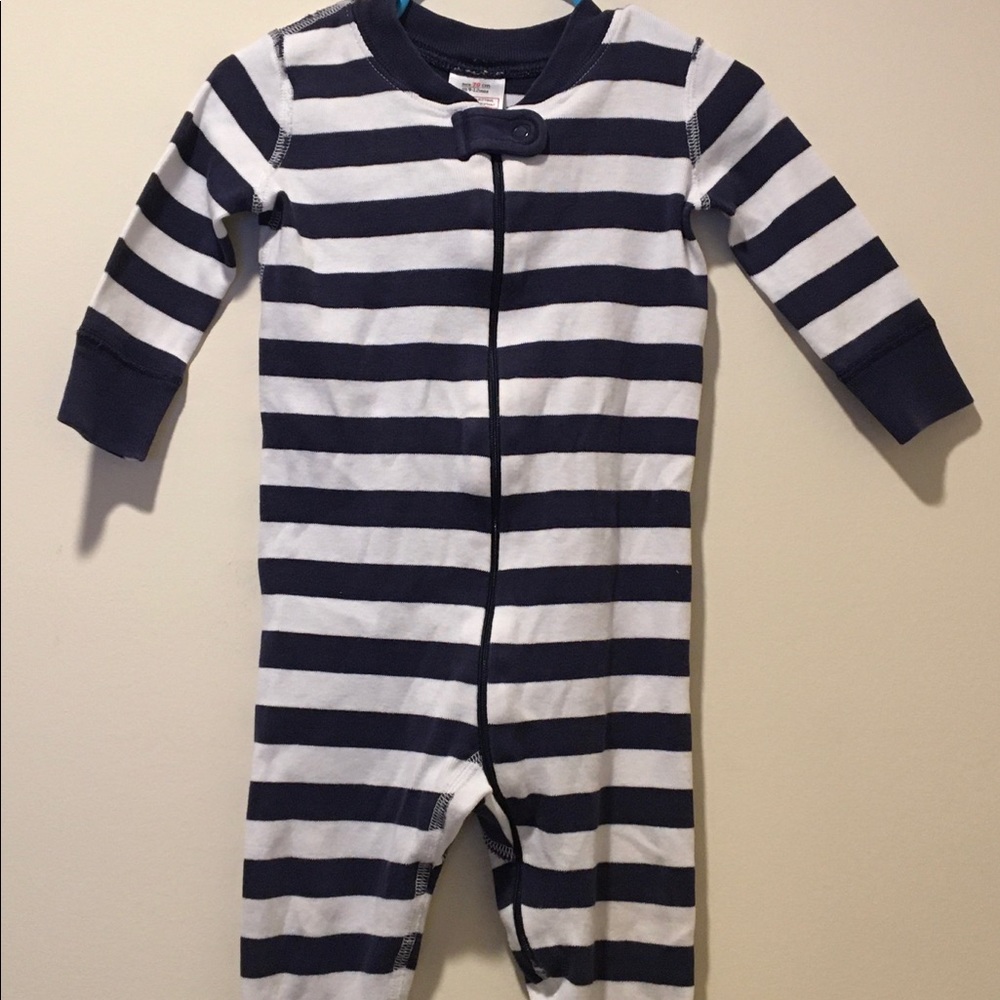 Hanna Andersson Stripe/ Navy Sleeper